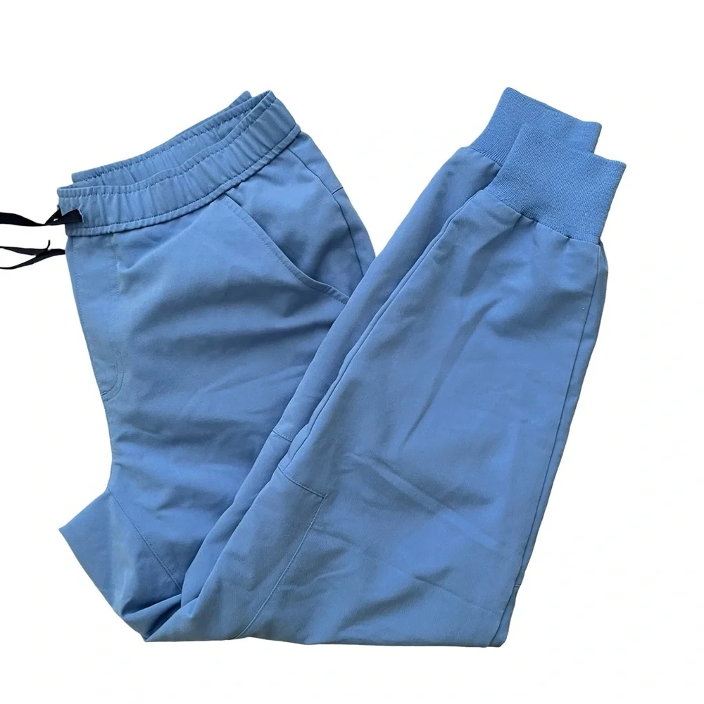Figs Tansen Jogger Scrub Pants Ceil Blue Med Short